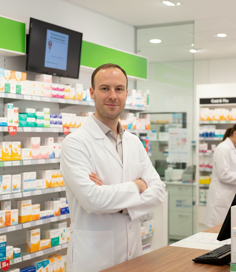 Portrait de Pierre, pharmacien